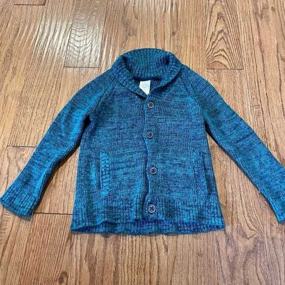 Gymboree 3t button front shawl neck sweater green - Picture 1 of 4